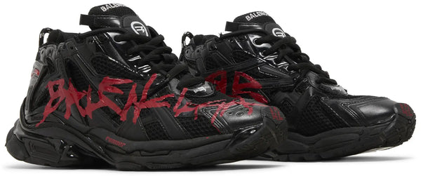 Balenciaga Runner Sneaker - Graffiti (Black & Red)