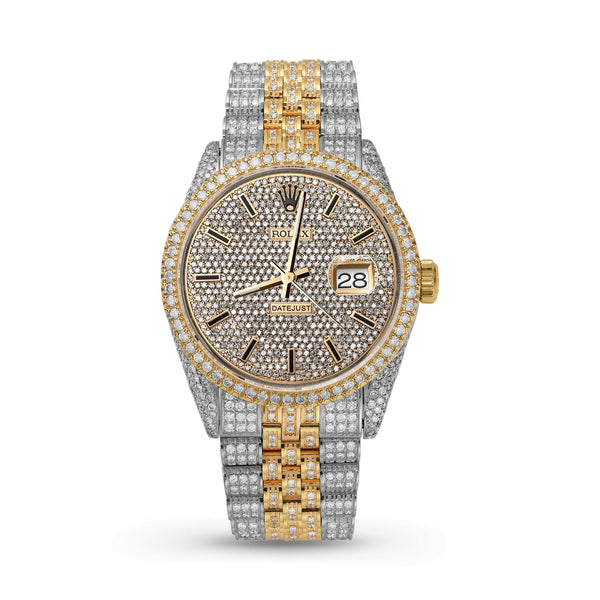 ICED OUT DATE 41MM WATCH