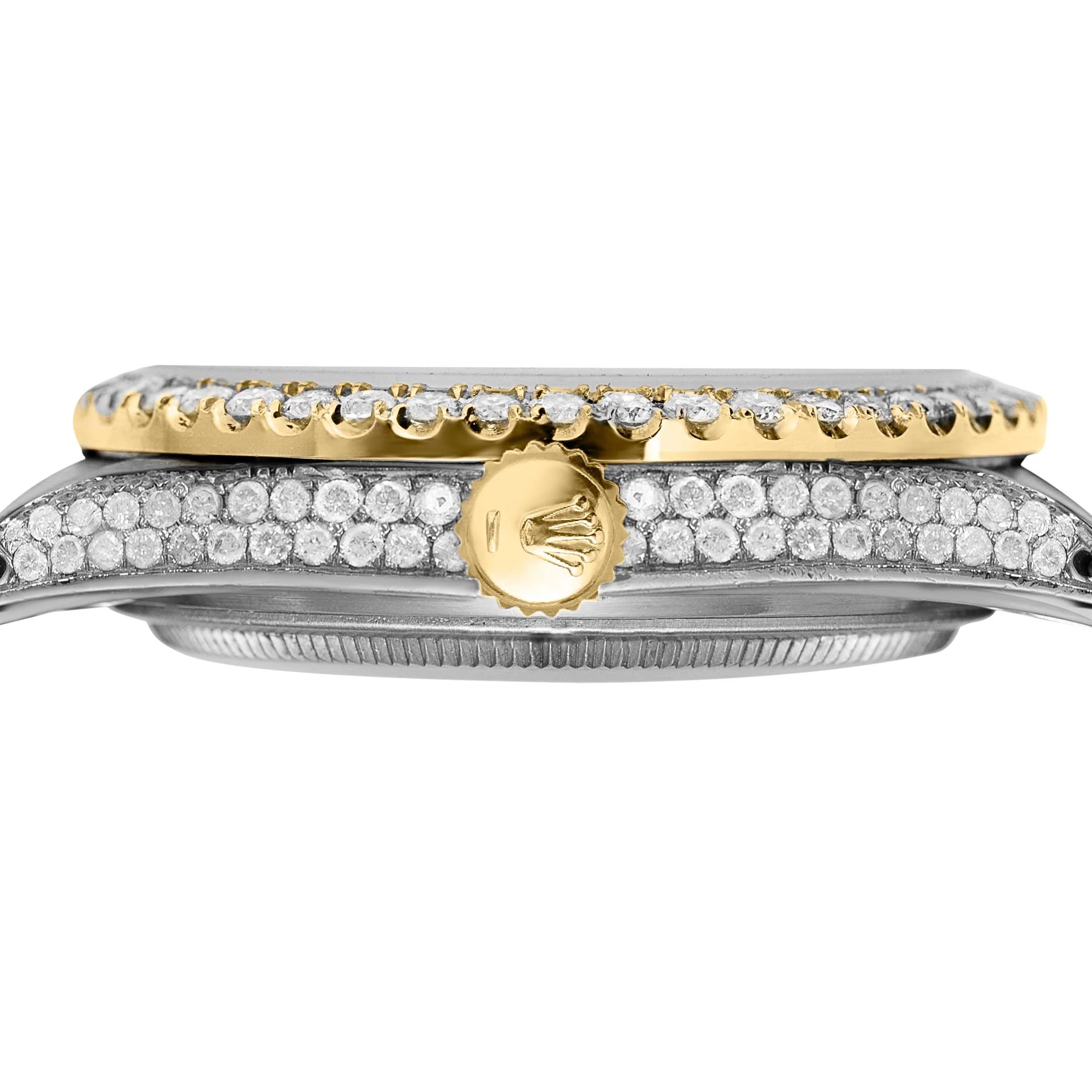 ICED OUT DATE 41MM WATCH