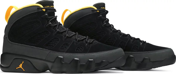 Jordan 9 Retro - Dark Charcoal University Gold
