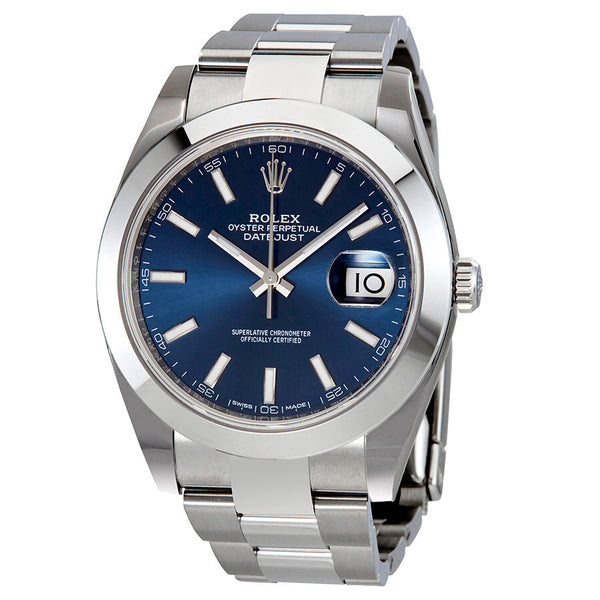 BLUE DIAL DATE 41MM WATCH